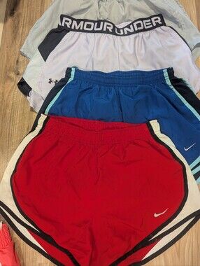 Nike Red and Blue Athletic Shorts Bundle